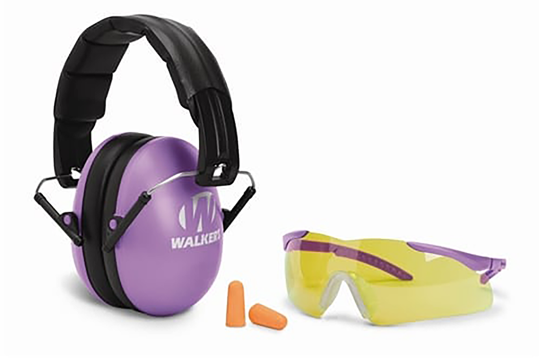 Walkers Game Ear Folding Muff, Wlkr Gwp-ywfm2gfp-pur Yth Wms Purple Muff Glasses