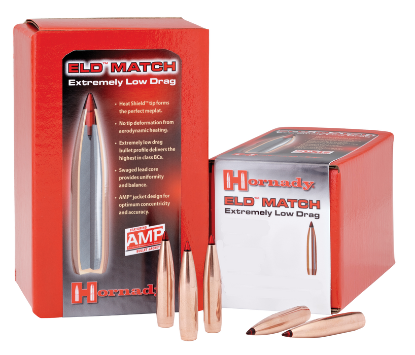 Hornady Eld Match, Horn 33381  Bull .338 285 Eldm               50/15