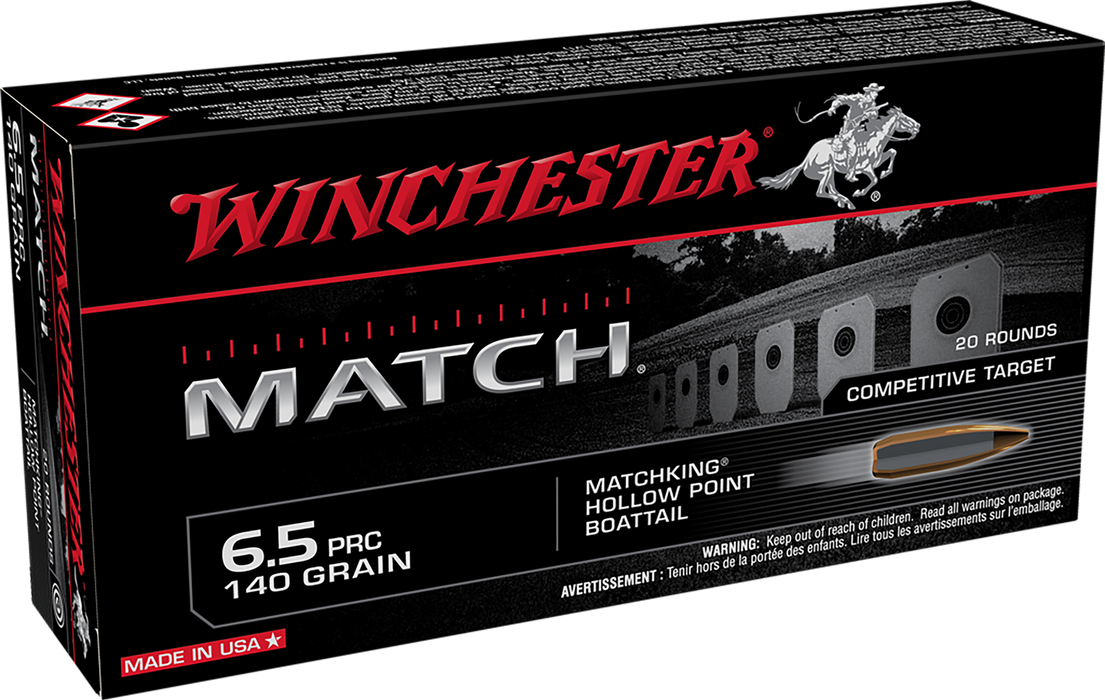 Winchester Ammo Match, Win S65pm         6.5prc 140 Bthp    20/10