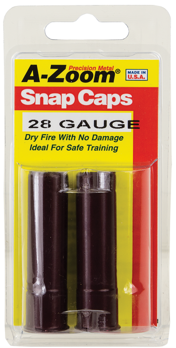 A-zoom Shotgun Snap Caps, Azoom 12214      Snap Caps 28 Ga               2pk