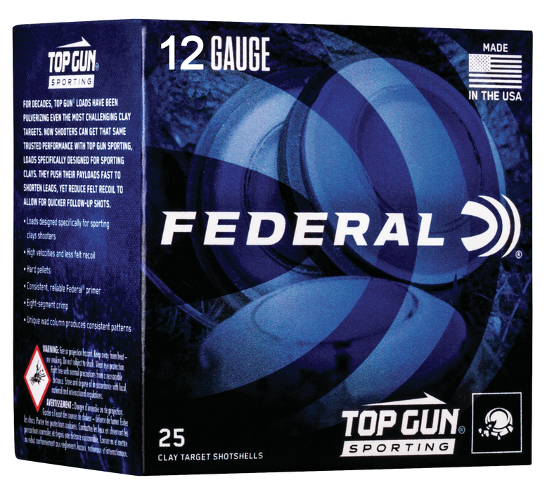 Federal Top Gun, Fed Tgs1288    Top Gun 12 2.75 1oz        25/10
