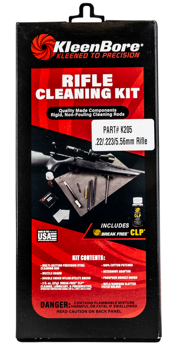 Kleen-bore Classic Cleaning Kit, Kln K205    .22/.223/5.56mm Rifle