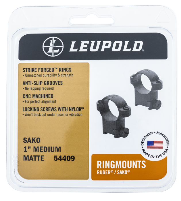 Leupold Ringmounts, Leu 54409  Sako Rings Med           Mt