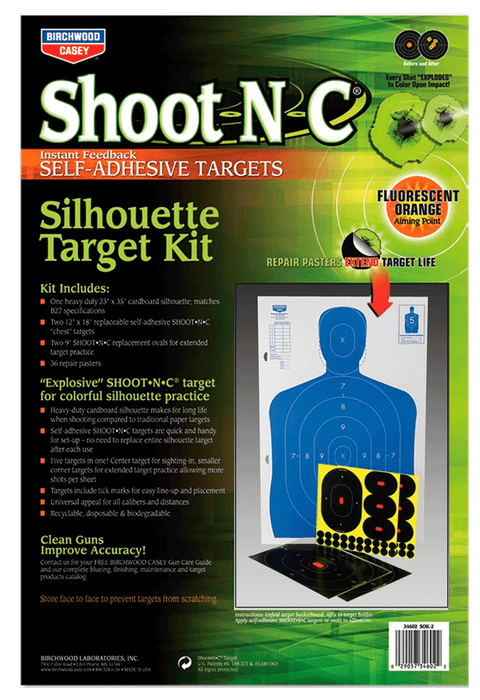 Birchwood Casey Shoot-n-c, Bir 34602 Shoot-n-c 12x18 Silhouette Kit