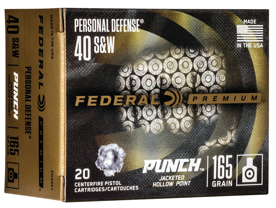 Federal Personal Defense, Fed Pd40p1       40        165 Punch Jhp    20/10