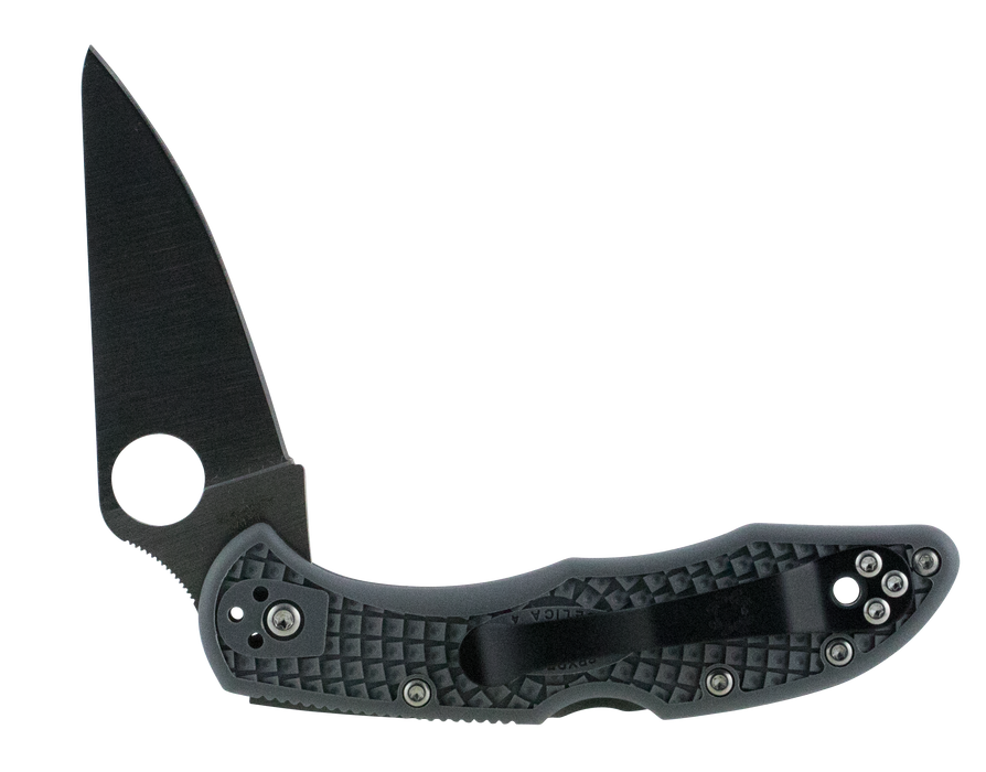 Spyderco Delica 4, Spy C11fpgy    Delica Flt Grd Gry     Pln