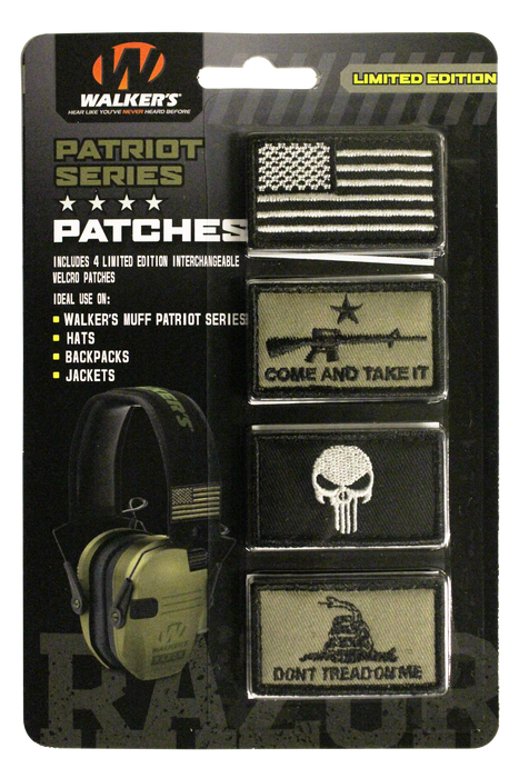 Walkers Game Ear Patriot Muff, Wlkr Gxp-patkit2     Razr Patriot Muff Patch Kt