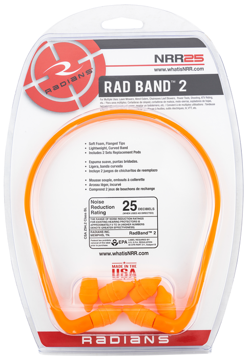 Radians Rad-band, Rad Rb210cs   Radband 2 Earplugs