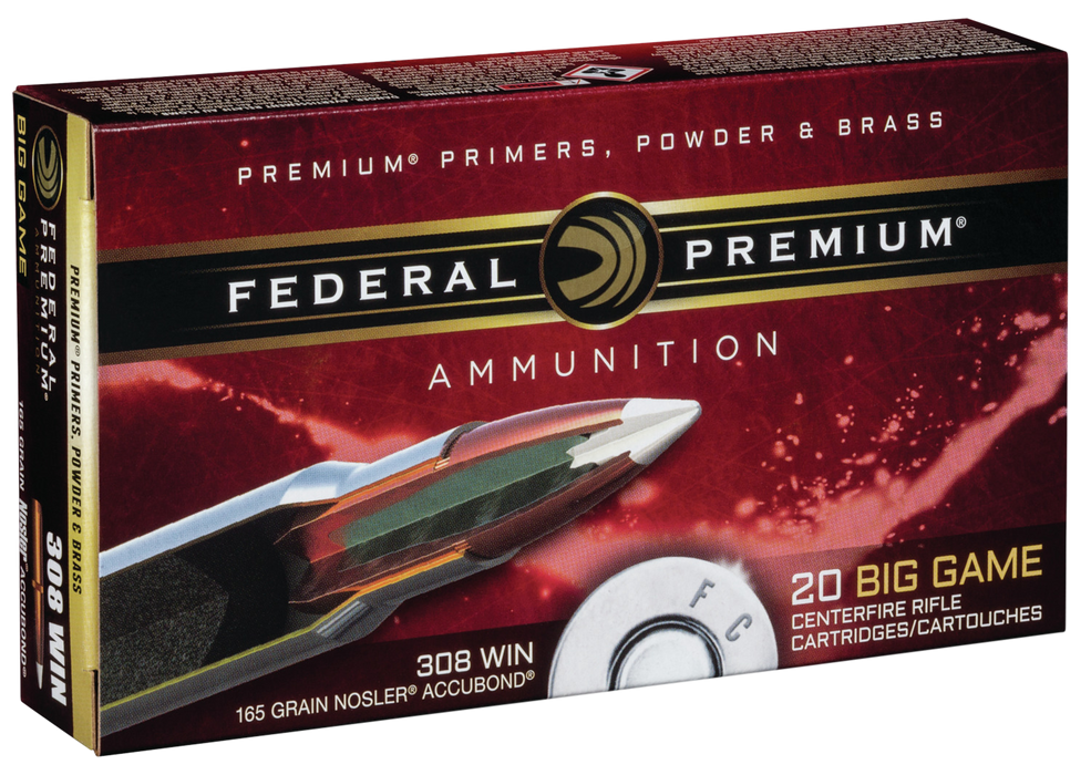 Federal Premium, Fed P308a1         308     165 Nosab        20/10