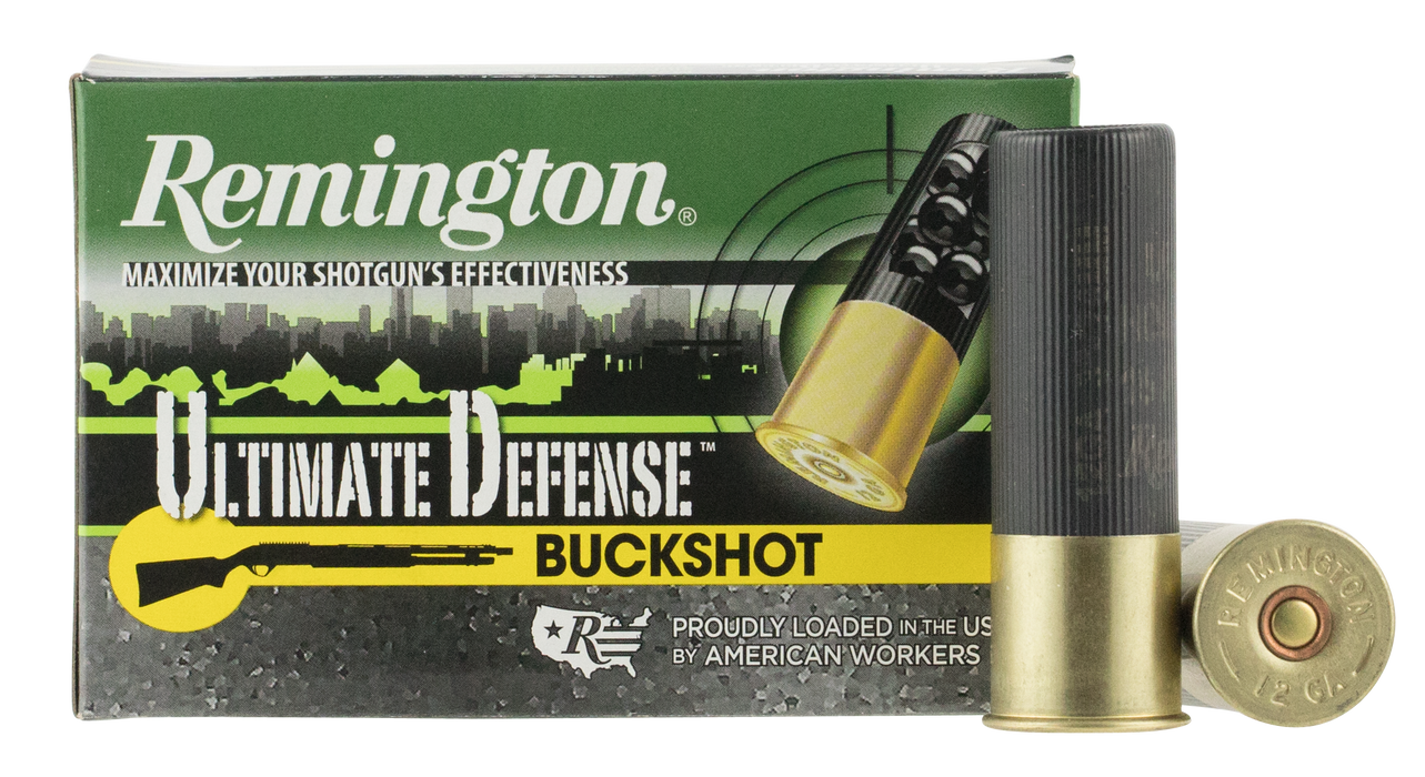 Remington Ammunition Ultimate Defense, Rem 20633 12hb00hd   Ulthd 12   00 Buck      5/20