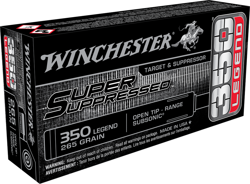 Winchester Ammo Super Suppressed, Win Sup350        350leg 255 Ot Sp   20/10  Sup