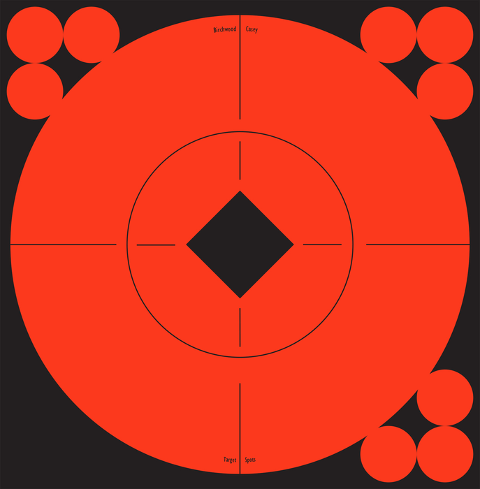 Birchwood Casey Target Spots, Bir 33906 Target Spots 6"  Orange             10pk