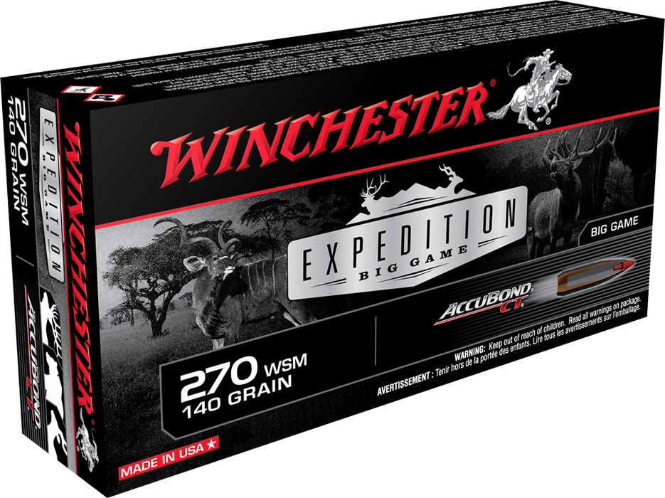 Winchester Ammo Expedition Big Game, Win S270wsmct     270wsm 140abct     20/10