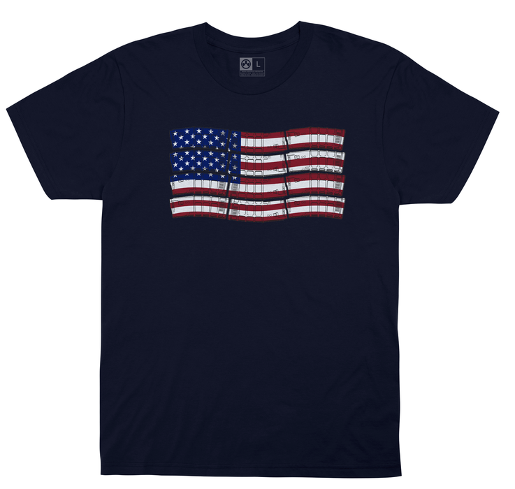 Magpul Industries Corp Pmag-flag, Magpul Mag1180-410-2xl Pmag Flag Cot Shirt 2x Navy