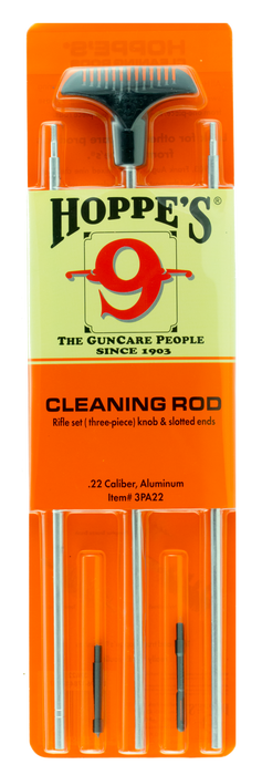 Hoppes Cleaning Rod, Hop 3pa22   3pc Cleaning Rod Alum 22cal