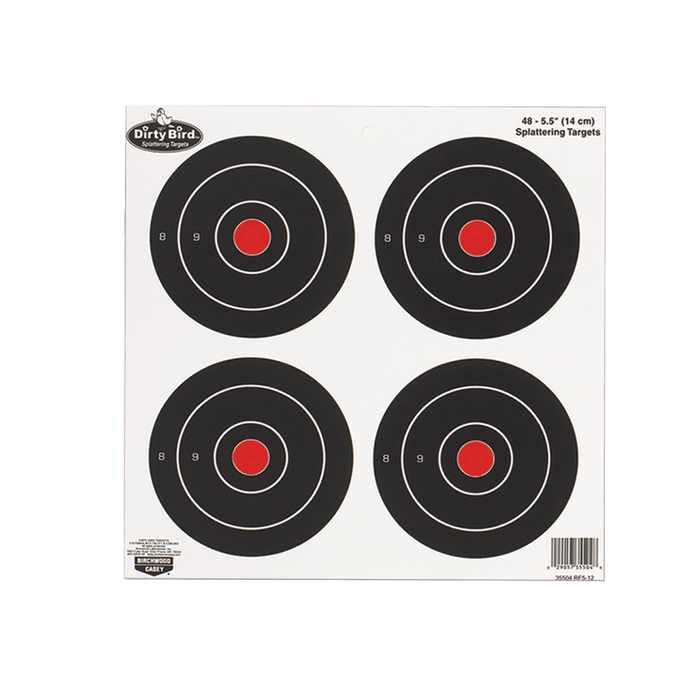 Birchwood Casey Dirty Bird, Bir 35504 Dirtybird 5.5" Bullseye             12pk