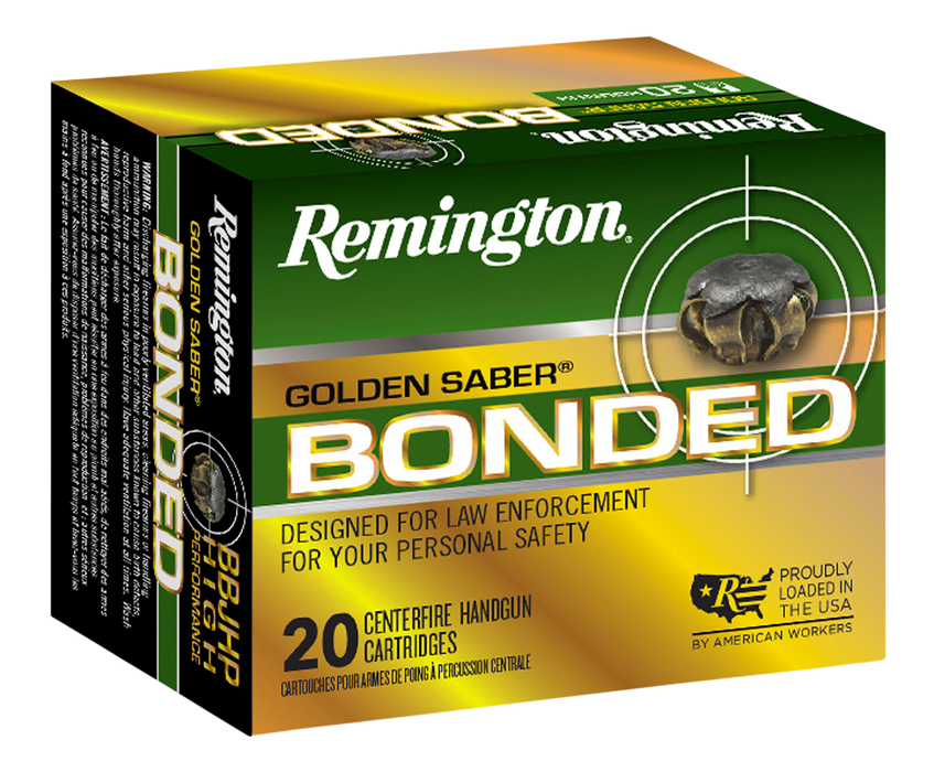 Remington Ammunition Golden Saber, Rem 29407 Gsb357sbb Gld Saber  357s125bjhp  20/25