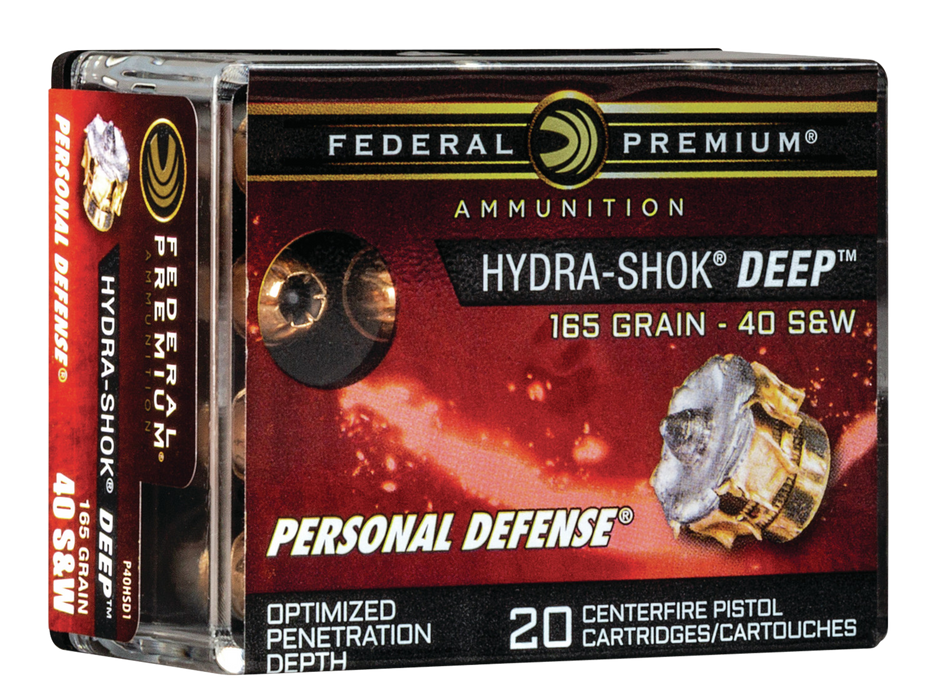 Federal Premium, Fed P40hsd1      40        165 Hs Deep     20/10