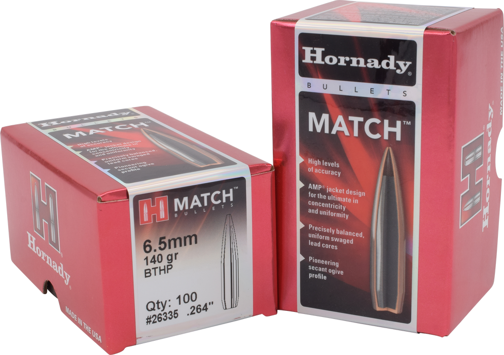 Hornady Match, Horn 26335  Bull .264 140 Bthp-m            100/15