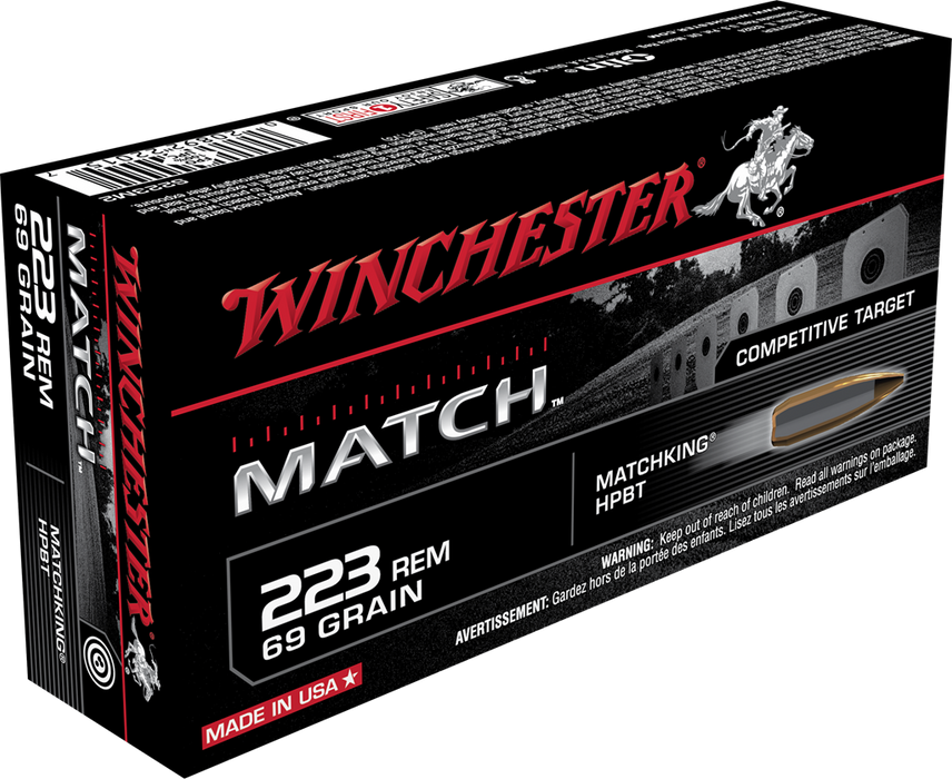 Winchester Ammo Match, Win S223m2        223     Match      20/10