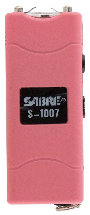 Sabre Short Stun Gun, Sec S1007pk   3.8mil Volt Stungun Pink