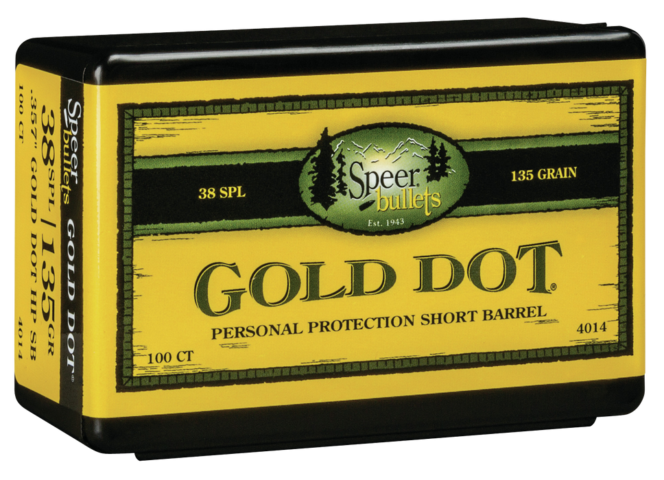 Speer Ammo Gold Dot, Speer 4014      Bull .357 135 Gdhp            100