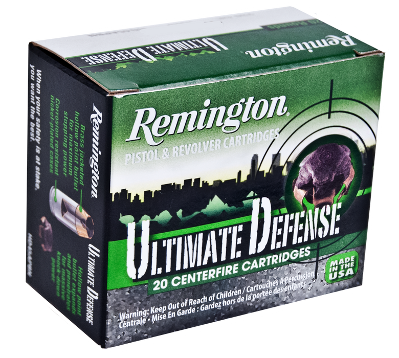 Remington Ammunition Ultimate Defense, Rem 28935 Hd9mmbn   Ultd 9mm       124bjhp  20/25