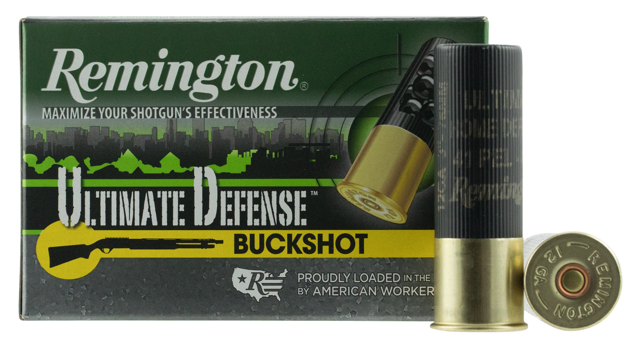 Remington Ammunition Ultimate Defense, Rem 20639 12hb4hd    Ulthd 12    4 Buck      5/20