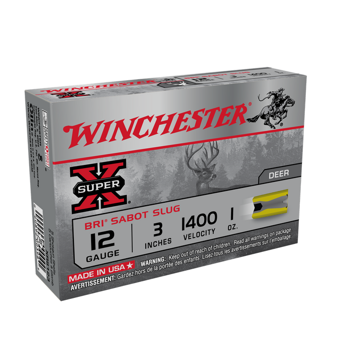 Winchester Ammo Super X, Win Xrs123    Supx   Bri Sabot Slug   5/50