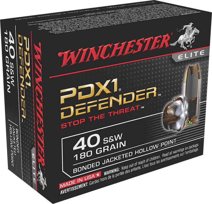 Winchester Ammo Pdx1 Defender, Win S40swpdb1 40s     180 Pdx        20/10