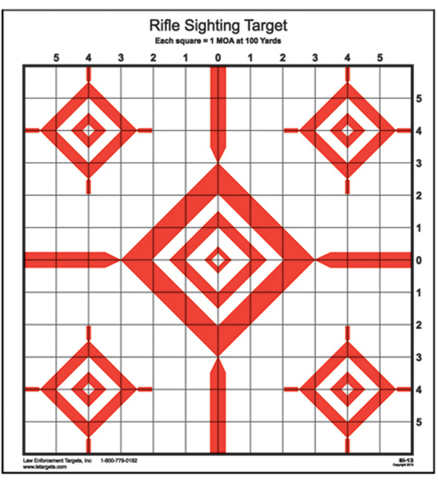 Action Target Inc Advanced Rifle Sighting, Action Si13100        Rifle Sighting Trgt   100 Bx