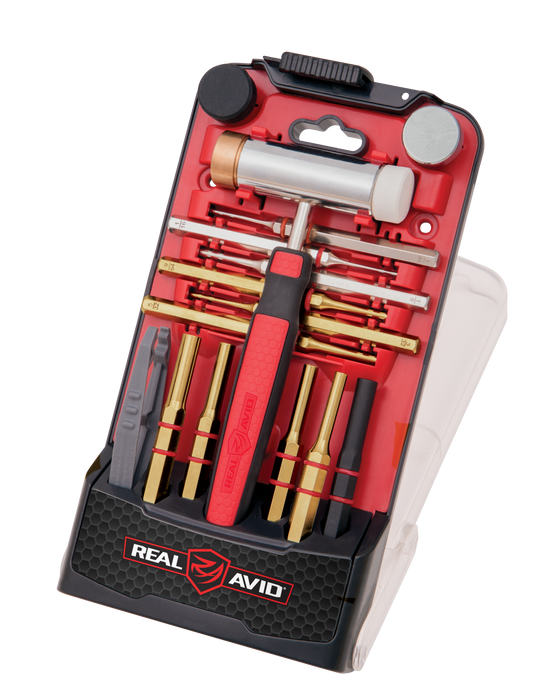 Real Avid/revo Hammer And Punch Set, Avid Avhps-b      Accu Punch Hammr Punch Set Brass