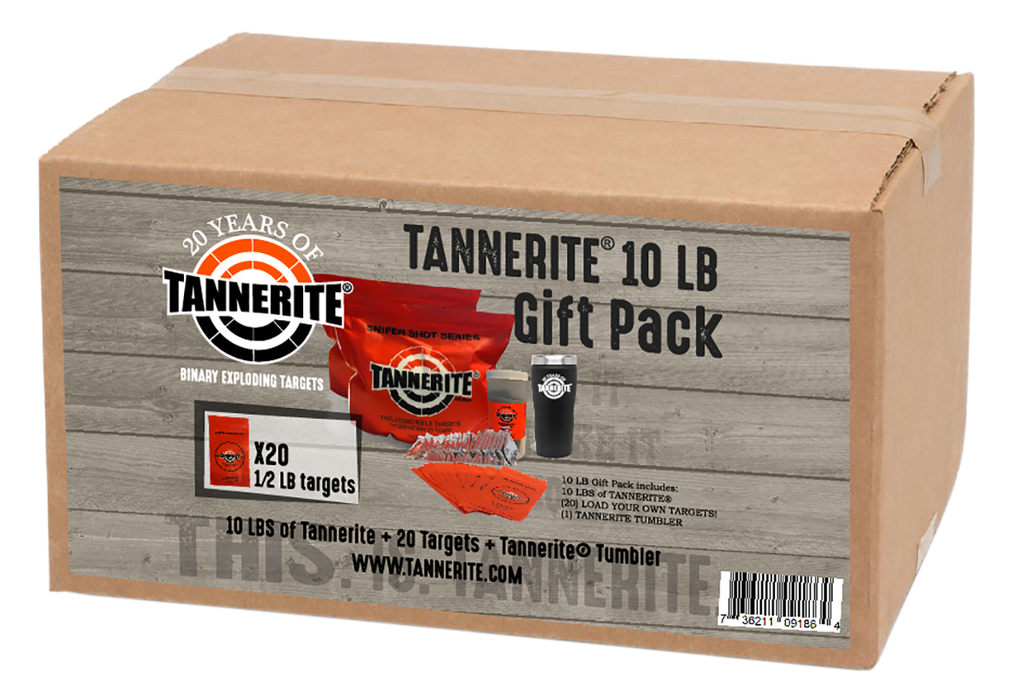 Tannerite Exploding Target, Tan 10 Lb Gift Pk W/tumbler  20 Targets