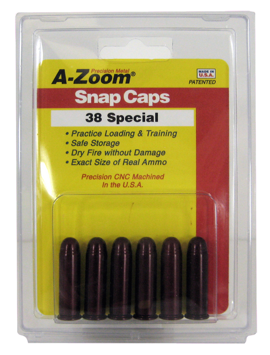 A-zoom Revolver Snap Caps, Azoom 16118      Snap Caps 38 Spc              6pk