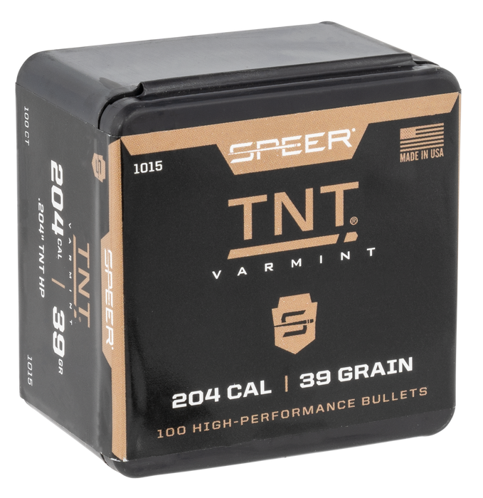 Speer Bullets Tnt, Speer 1015  Bull .204 39 Tnthp      100