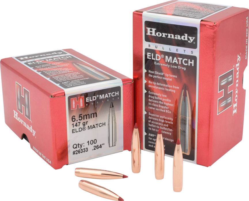 Hornady Eld Match, Horn 26333  Bull .264 147 Eld-m             100/15