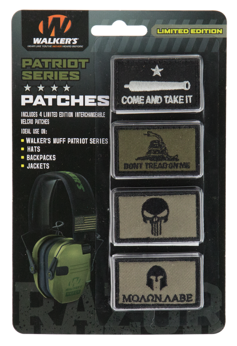 Walkers Game Ear Patriot Muff, Wlkr Gxp-patkit      Razr Patriot Muff Patch Kt