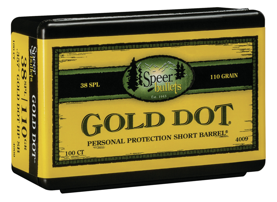 Speer Ammo Gold Dot, Speer 4009      Bull .357 110 Gdhp            100