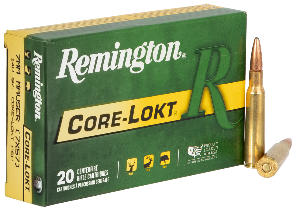 Remington Ammunition Core-lokt, Rem 29031 R7msr1  7mm Mau   140 Psp         20/10