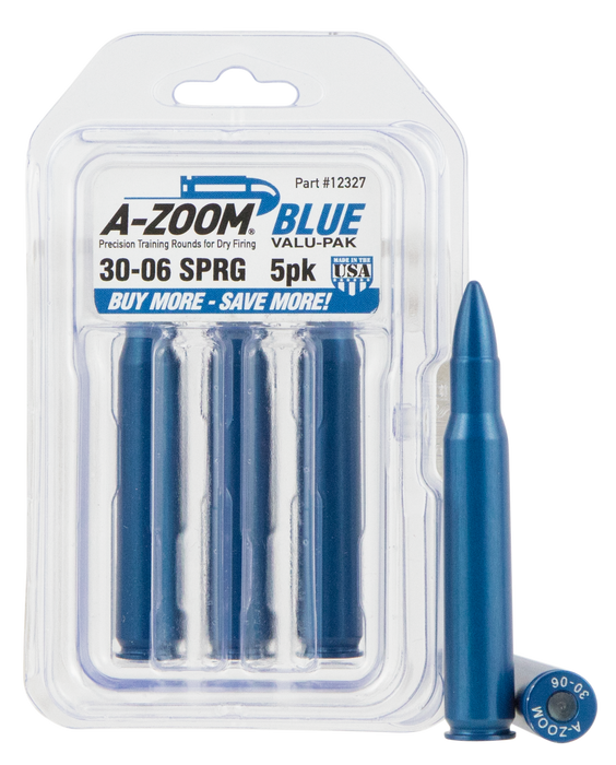 A-zoom Shotgun Training Rounds, Azoom 12327      Blue Snap Caps 30-06          5pk