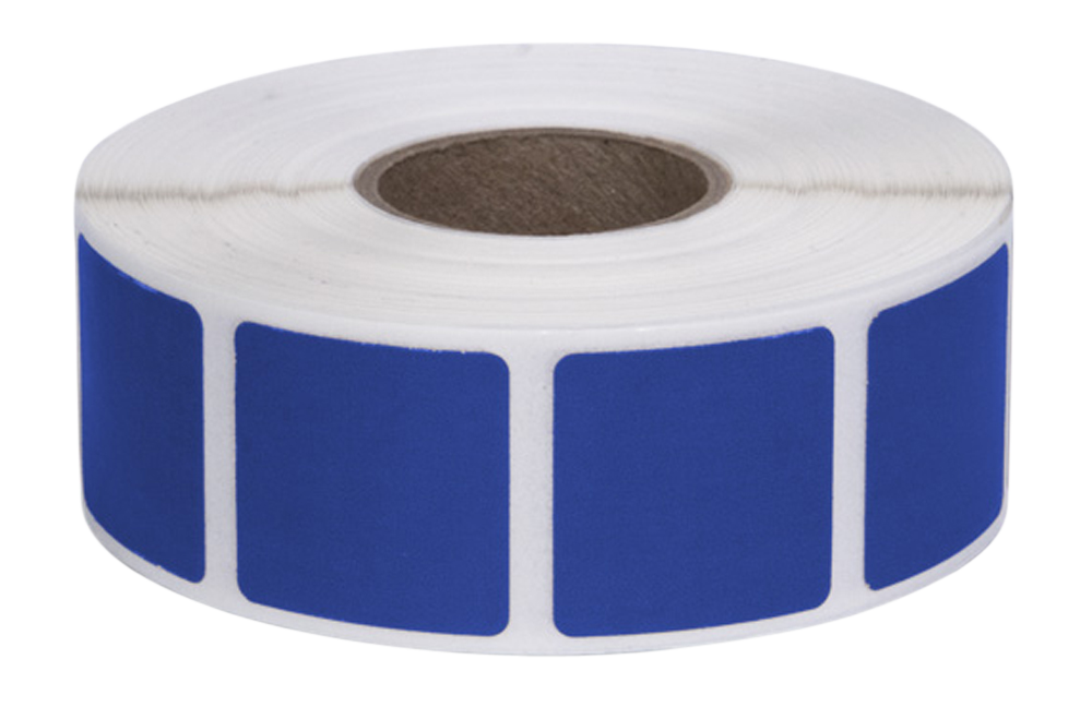 Action Target Inc Square Target Pasters, Action Past/txbl Pasters Blue 1000 7/8 Sq Per Roll