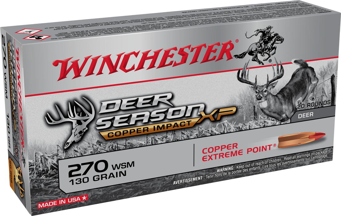 Winchester Ammo Deer Season Xp, Win X270sdslf     270wsm 130epci     20/10  Deer