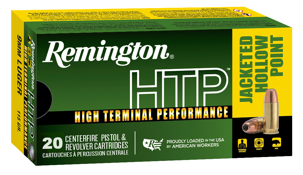 Remington Ammunition Htp, Rem 28288 Rtp9mm1a   Htp 9mm       115jhp   20/25