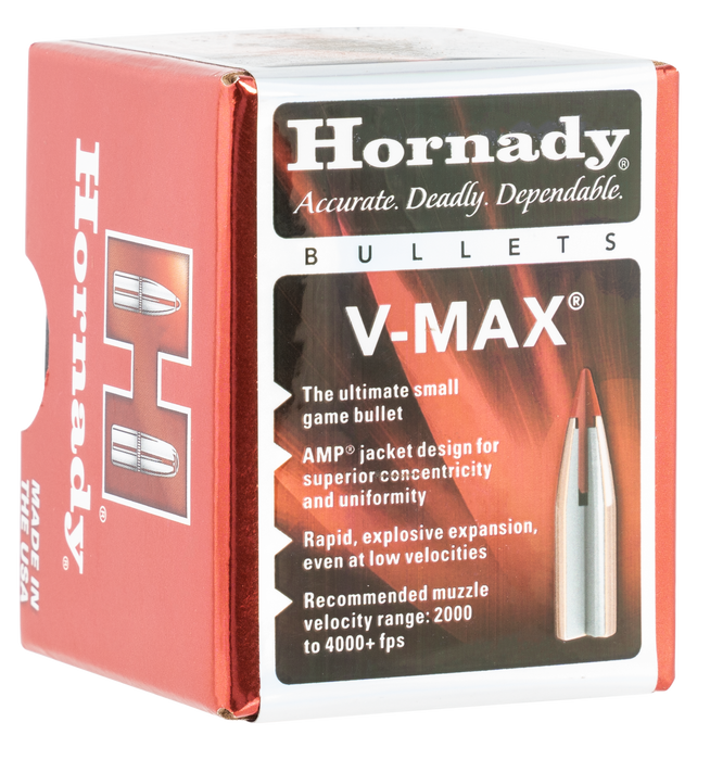 Hornady V-max, Horn 22261  Bull .224  50 Vmax              100/40
