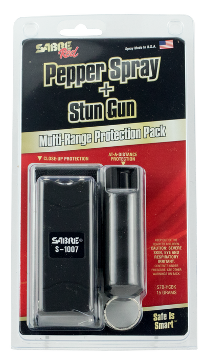Sabre Multi-range Protection Pack, Sec S7bhcbk   Stun Gun/pepper Spray Combo Pack