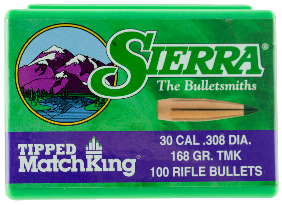 Sierra Tipped Matchking, Sierra 7768  .308 168 Tmk          100