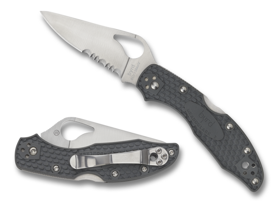 Spyderco Byrd, Spy By04psbk2  Byrd Meadowlark  Blk Cmb