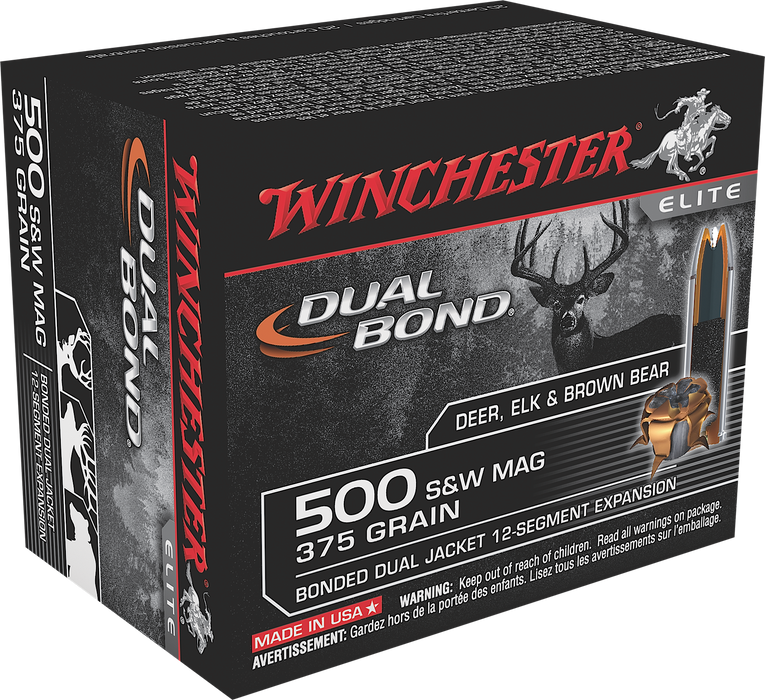 Winchester Ammo Dual Bond, Win S500swdb  500sw    375 Db        20/10