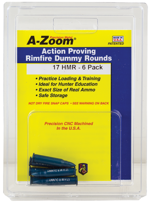 A-zoom Rimfire Training Rounds, Azoom 12202      Training Rounds 17 Hmr        6pk