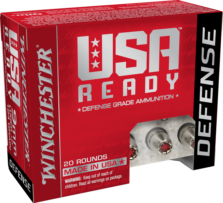 Winchester Ammo Usa Ready, Win Red9hp    9mm        124 Hexhp   20/10 Usready